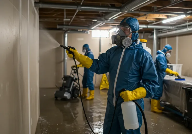 Basement Sanitization and Antimicrobial Treatment process in Arcata, CA