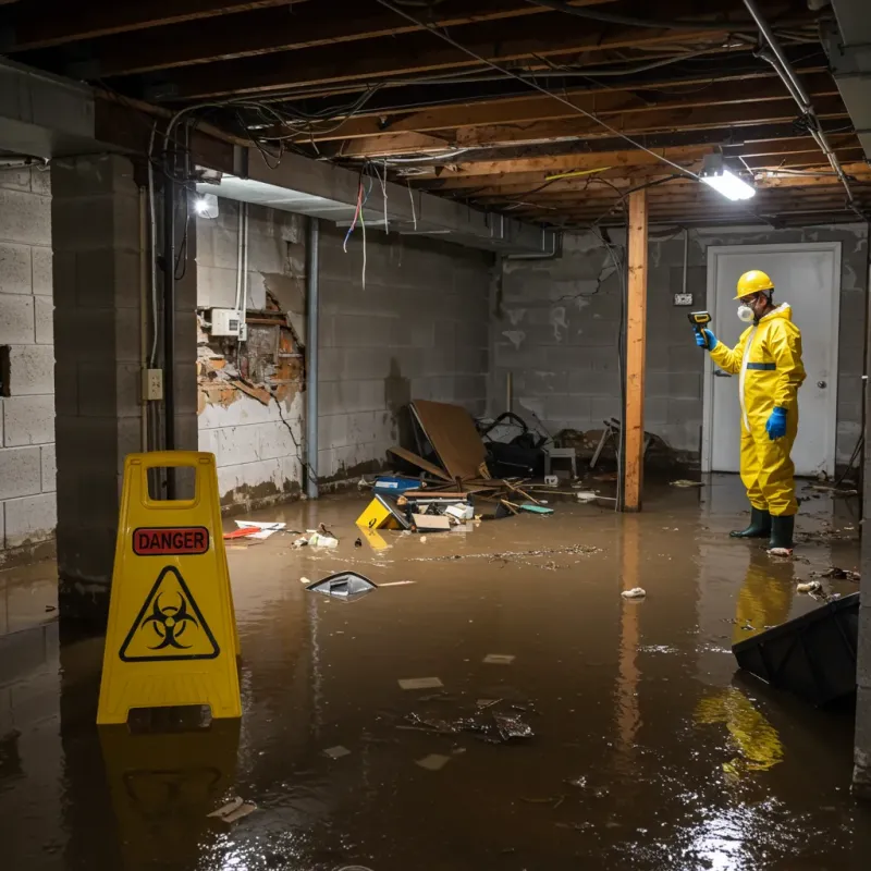 Flooded Basement Electrical Hazard in Arcata, CA Property